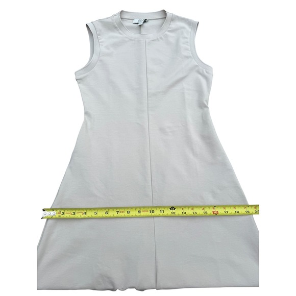 COS Women's Sleeveless Midi Dress Minimalist A-Line Beige Casual Small - Picture 9 of 12